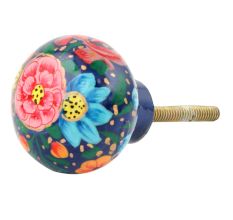 Hand Painted Kashmiri Indian Cabinet Knobs